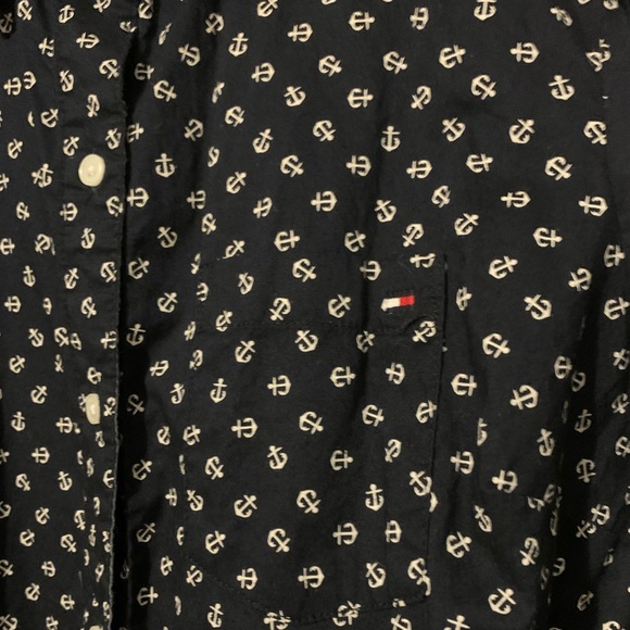 Xs Tommy Hilfiger Navy Button Up - Picture 2 of 3